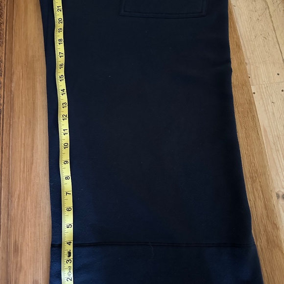 Quince Super Soft Fleece Wide Leg Pant - Navy Blue - Size L - Picture 4 of 11